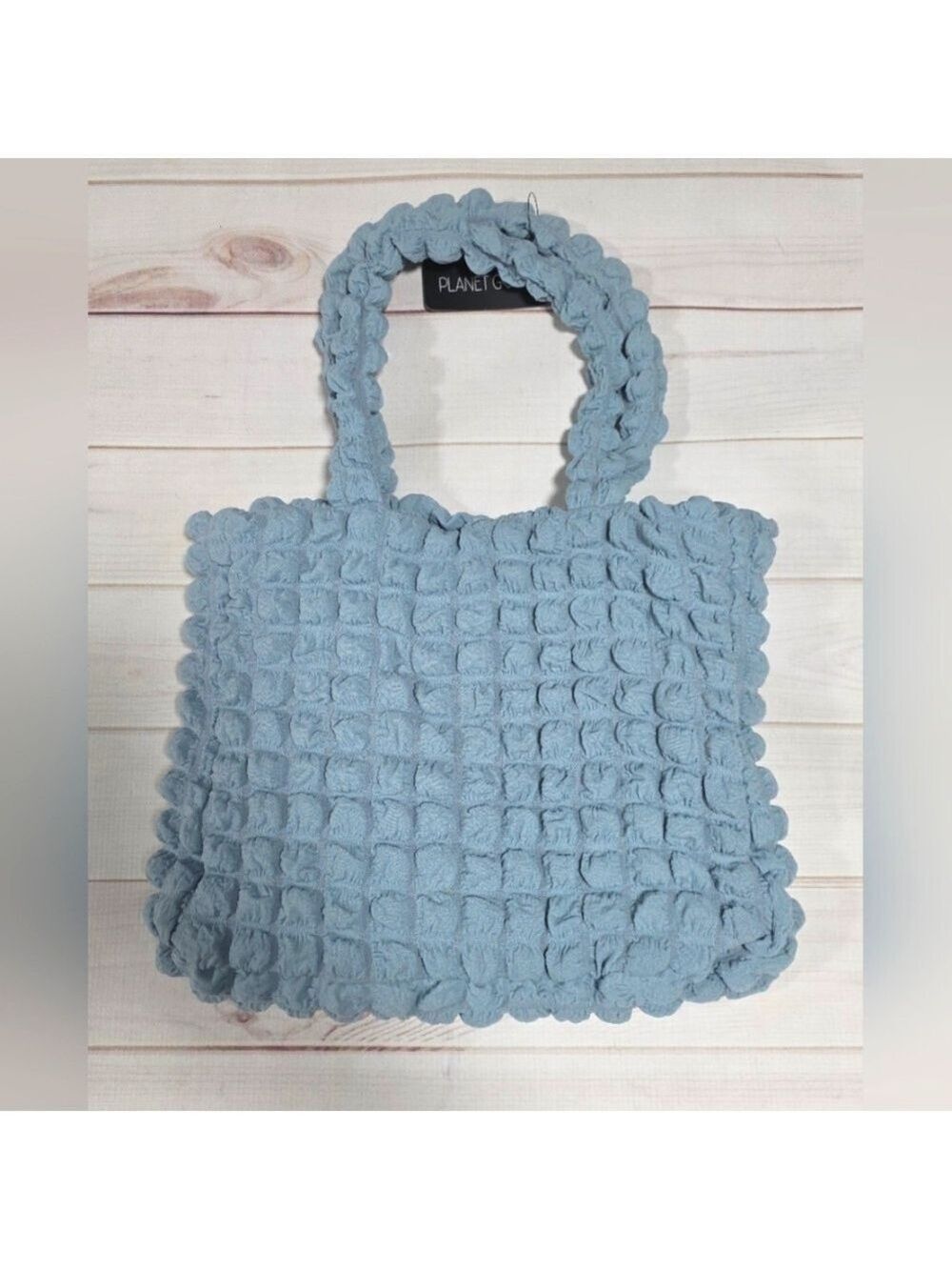 Planet Gold Sky Blue Bubble Bag NWT